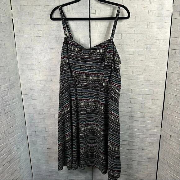 Torrid Mini Challis Sweetheart Dress colorful, sexy summer 90s coastal plus size - Picture 7 of 15